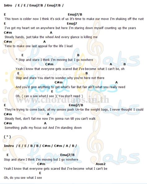 stop and stare chords|STOP AND STARE CHORDS by OneRepublic @ Ultimate .